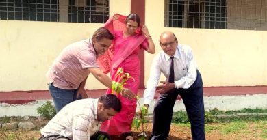 5 जून को किरारी (अकलतरा) हायर सेकंडरी स्कूल में मनाया गया विश्व पर्यावरण दिवस.
